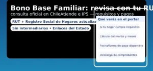 Bono Base Familiar: revisar con RUT en ChileAtiende e IPS — requisitos, monto y pagos