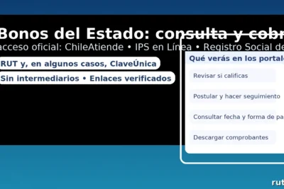 Bonos del Estado: consulta y cobra con tu RUT en portales oficiales (ChileAtiende, IPS en Línea, RSH)