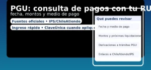 GU: consulta de pagos con tu RUT — fecha, monto y medio de pago (IPS/ChileAtiende)