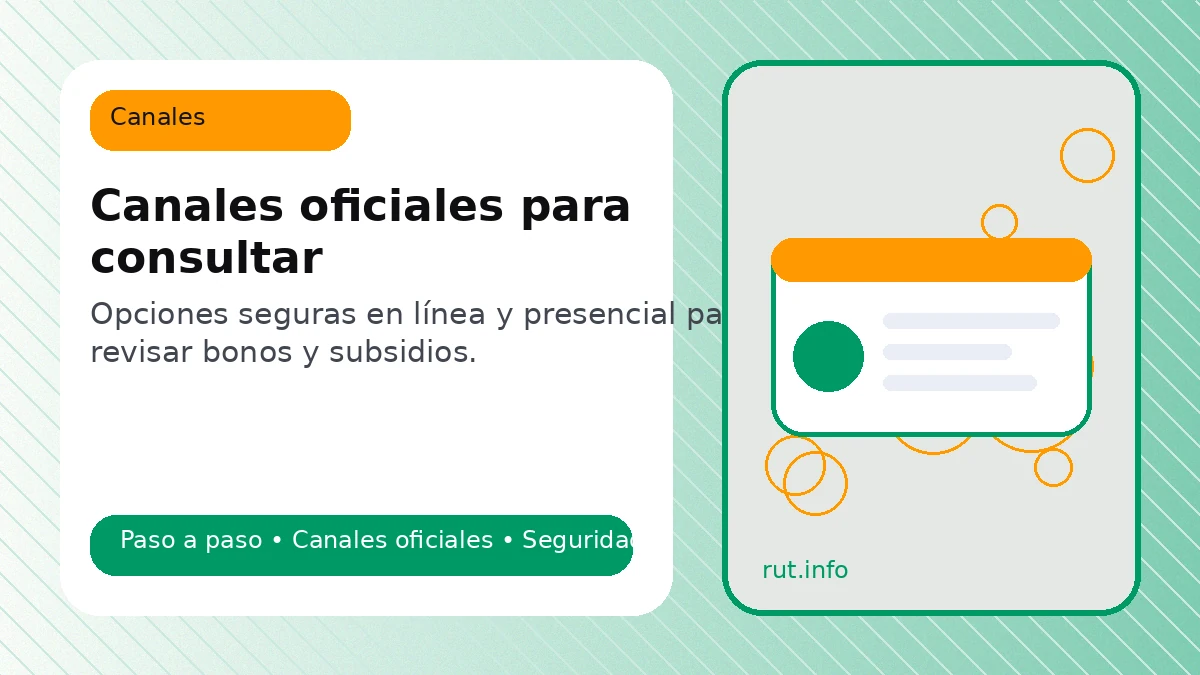 Canales oficiales para consultar bonos y subsidios con RUT en Chile