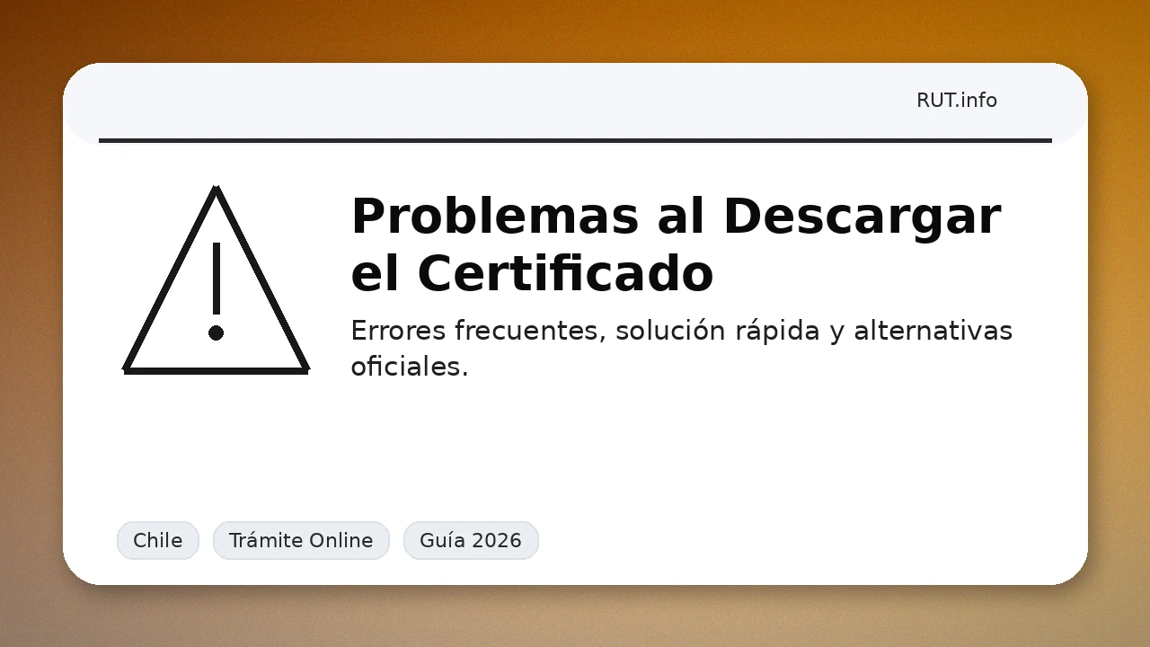 Error al descargar certificado FONASA: soluciones rápidas y alternativas oficiales