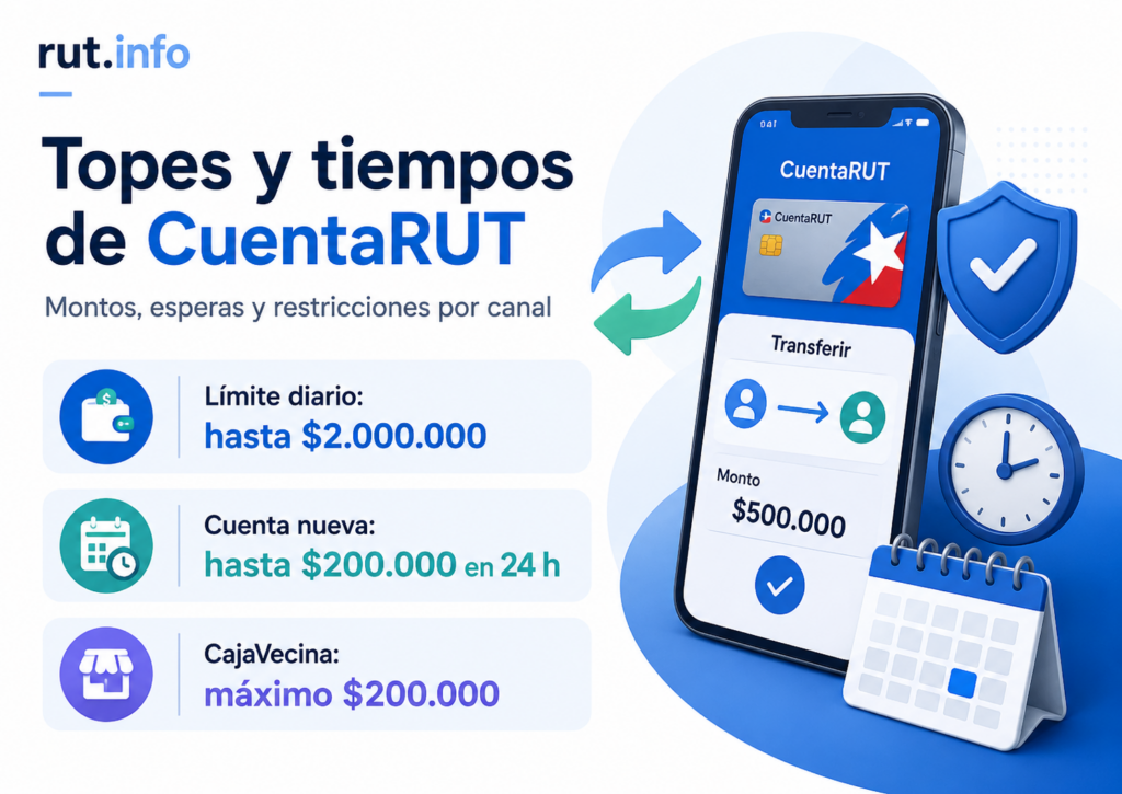 Límites de transferencia de CuentaRUT