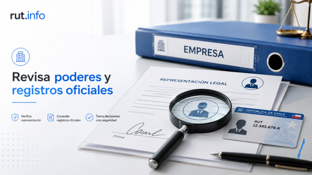 Representante legal de una empresa por RUT
